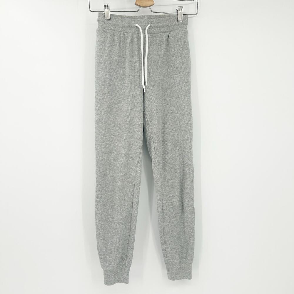Aritzia Sunday Best‎ Womens Loungewear Baby Waffle Jogger Sweatpants 2XS Gray